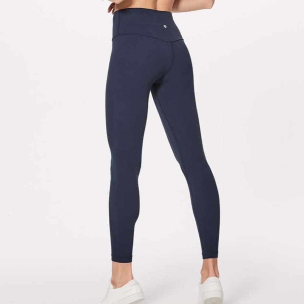 Lululemon Align leggings HR II 25" 7/8 Mach Blue size 4 Nulu buttery soft yoga